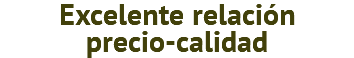 Excelente relación precio-calidad